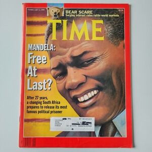 Time Magazine February 5 1990 Nelson Mandela Free At Last History South Africa